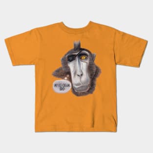 Eye patch monkey pirate Kids T-Shirt